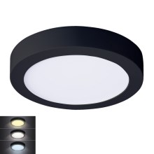 LED Plafondlamp LED/18W/230V 3000/4000/6000K zwart rond