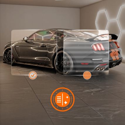 LED plafondlamp HEXAGON LED/192W/85-265V 4000K 298x209 cm CRI 90 IP54 wit