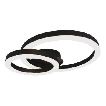 LED Plafondlamp LED/20W/230V 3000K zwart