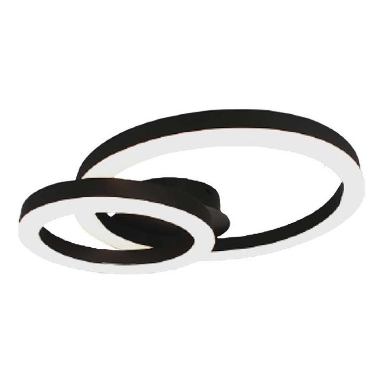 LED Plafondlamp LED/20W/230V 3000K zwart