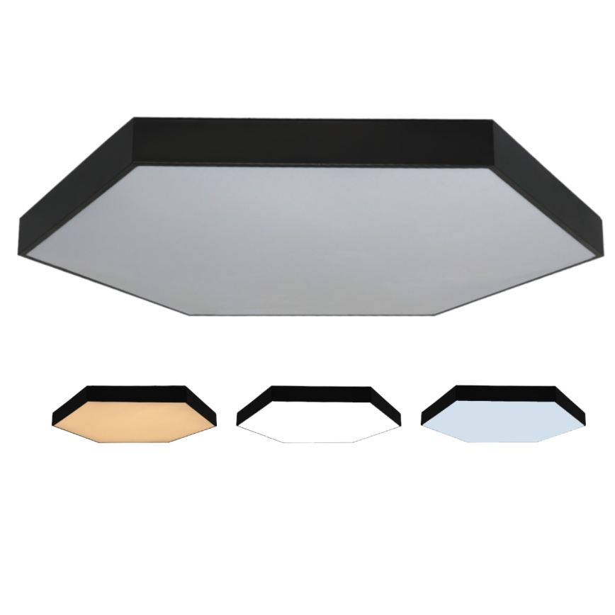 LED-plafondlamp LED/240W/230V 3000/4000/6500K Ø 120 cm zwart