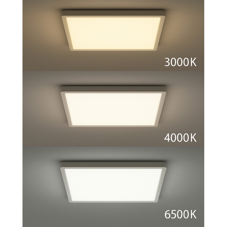 LED-plafondlamp LED/24W/230V 3000/4000/6500K 30x30 cm wit