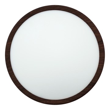 LED plafondlamp LED/24W/230V 3000/4000/6500K Ø 30 cm bruin