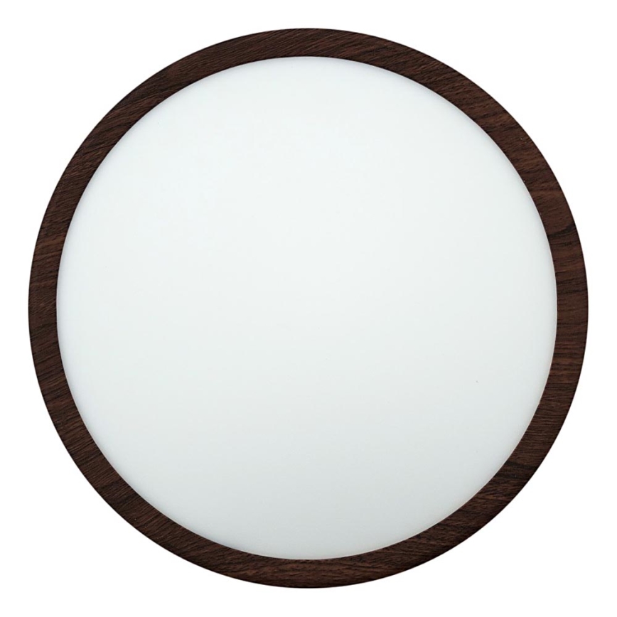 LED plafondlamp LED/24W/230V 3000/4000/6500K Ø 30 cm bruin