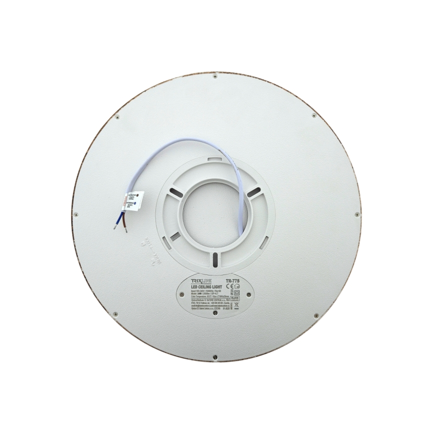 LED plafondlamp LED/24W/230V 3000/4000/6500K Ø 30 cm bruin