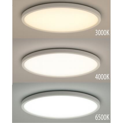 LED plafondlamp LED/24W/230V 3000/4000/6500K Ø 30 cm wit