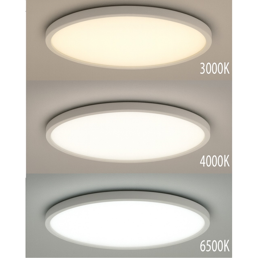 LED plafondlamp LED/24W/230V 3000/4000/6500K Ø 30 cm wit