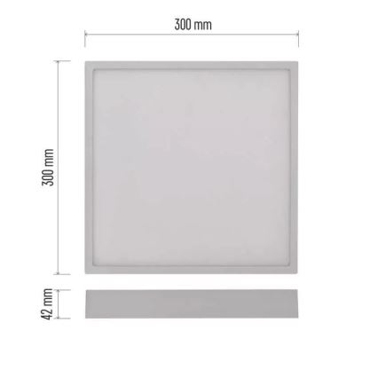 LED Plafondlamp NEXXO LED/28,5W/230V 3000/3500/4000K 30x30 cm wit