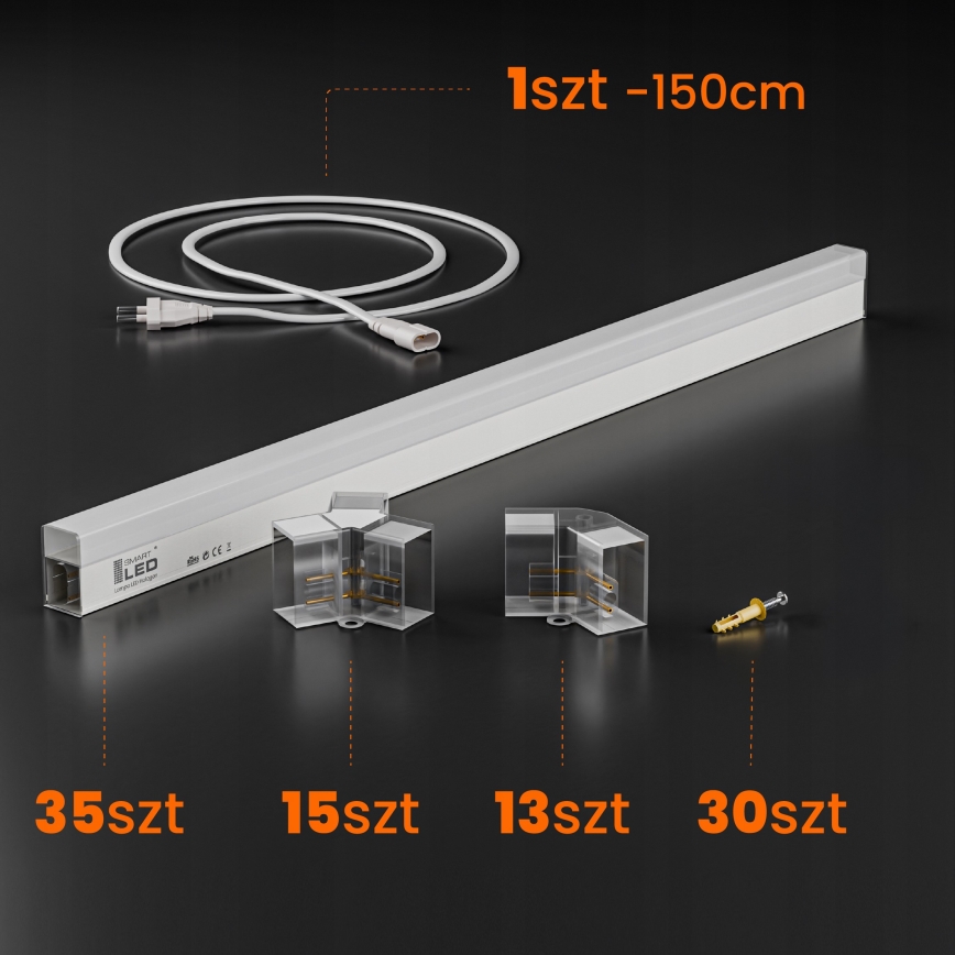 LED plafondlamp HEXAGON LED/280W/85-265V 4000K 313x298 cm CRI 90 IP54 wit