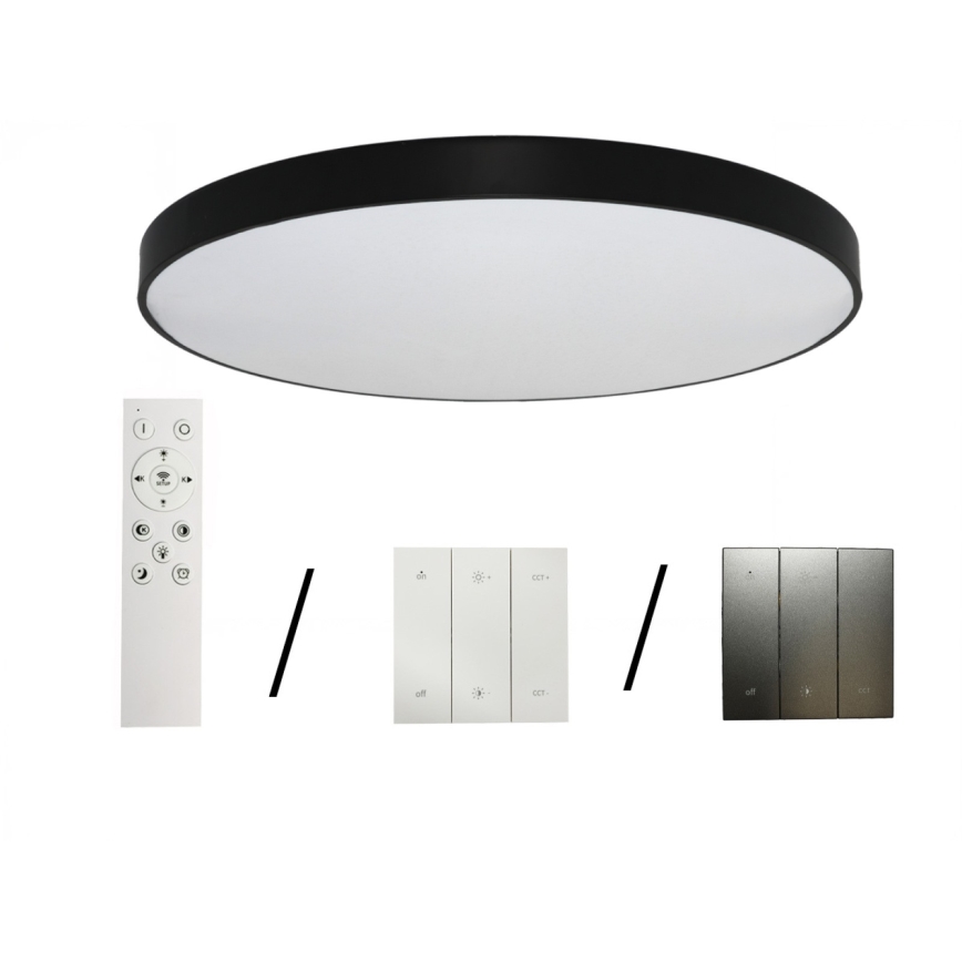 LED-plafondlamp LED/300W/230V 3000/4000/6500K Ø 120 cm zwart