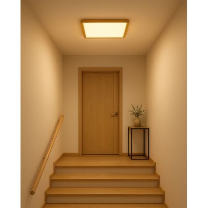 LED-plafondlamp LED/32W/230V 3000/4000/6500K 40x40 cm beige