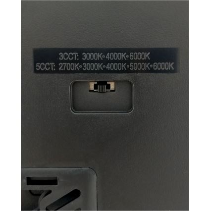 LED plafondlamp LED/32W/230V 3000/4000/6500K 40x40 cm zwart