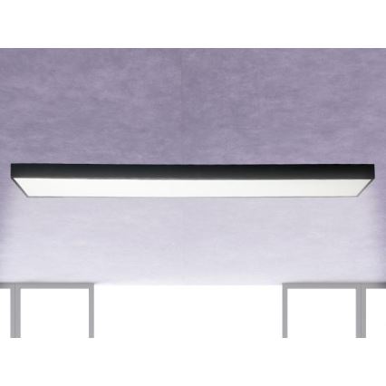 LED Plafondlamp LED/32W/230V 4000K 120x13 cm zwart