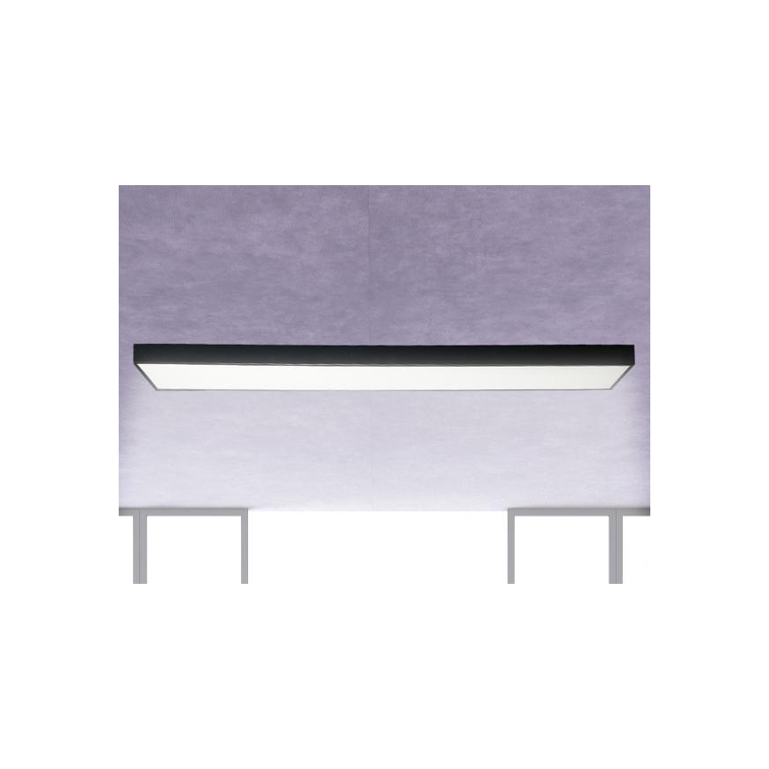 LED Plafondlamp LED/32W/230V 4000K 120x13 cm zwart