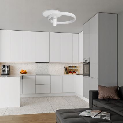 LED plafondlamp LED/38W/230V + 1xGU10/30W wit