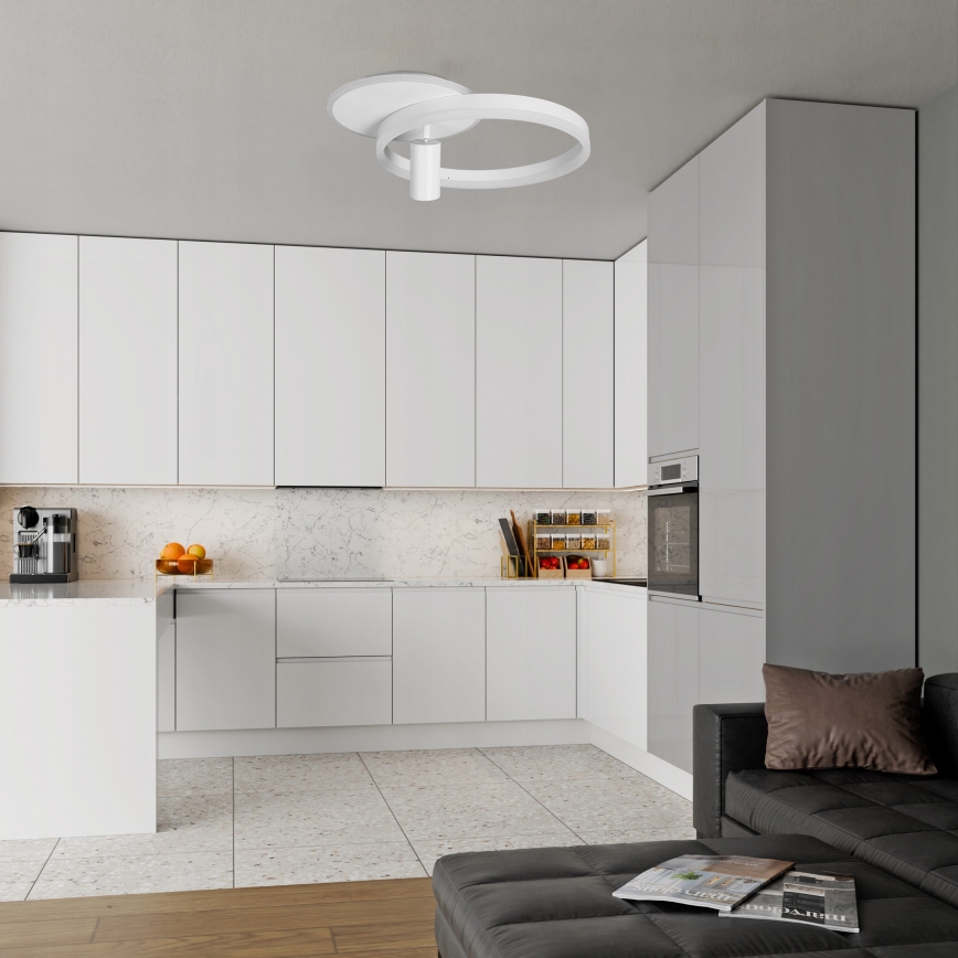 LED plafondlamp LED/38W/230V + 1xGU10/30W wit