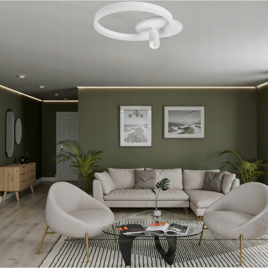 LED plafondlamp LED/38W/230V + 1xGU10/30W wit