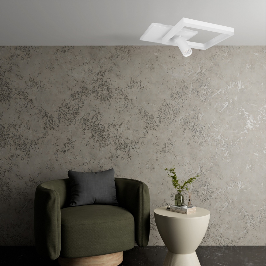 LED plafondlamp LED/38W/230V + 1xGU10/30W wit