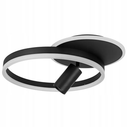 LED plafondlamp LED/38W/230V + 1xGU10/30W zwart