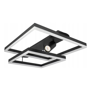 LED-plafondlamp LED/38W/230V + 1xGU10/30W zwart