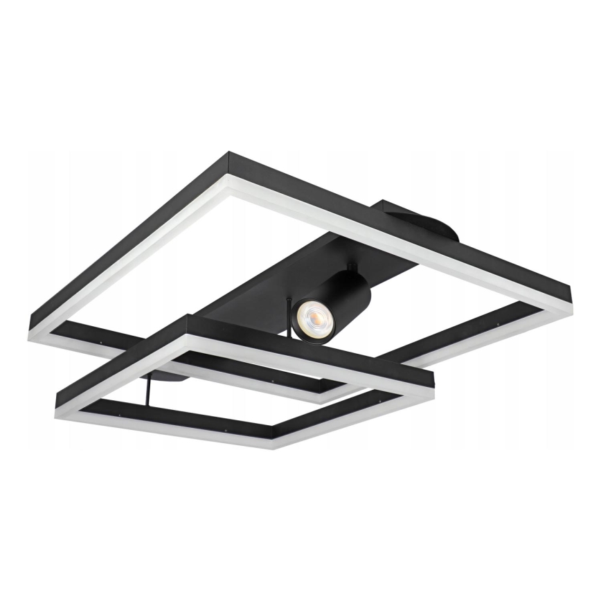 LED-plafondlamp LED/38W/230V + 1xGU10/30W zwart