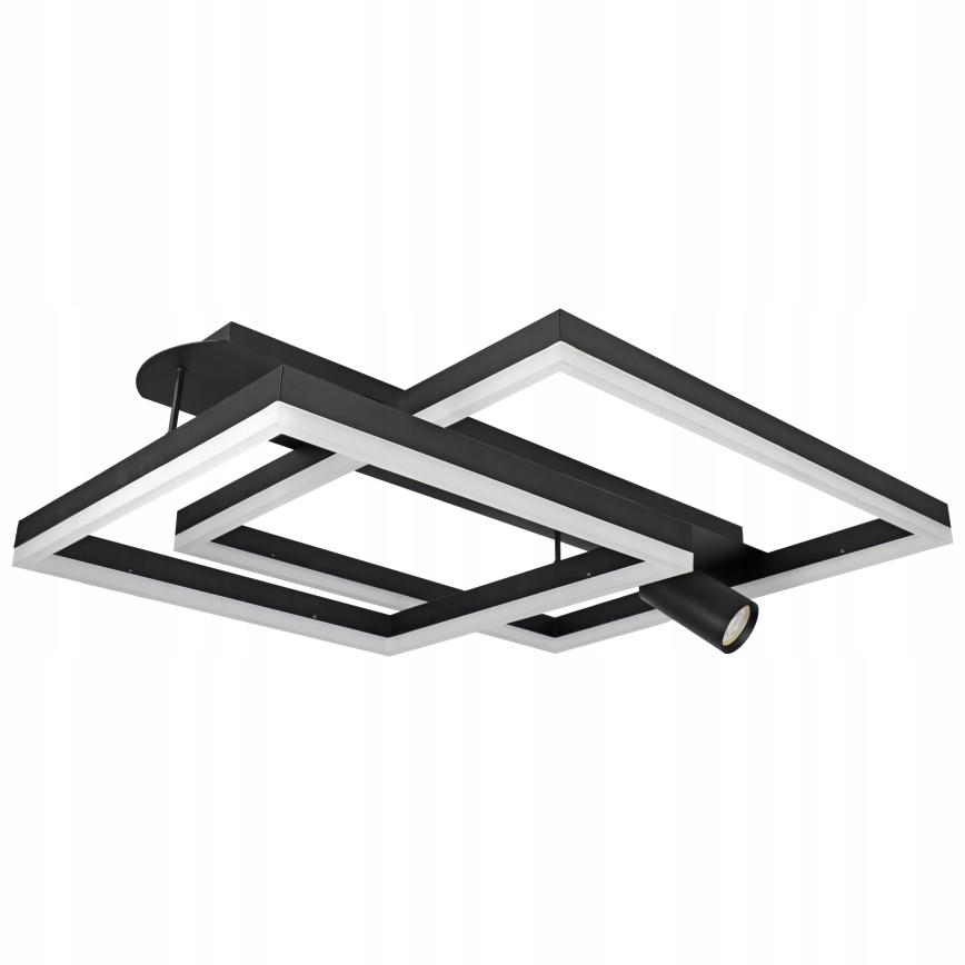 LED-plafondlamp LED/38W/230V + 1xGU10/30W zwart