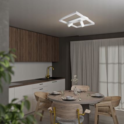 LED plafondlamp LED/38W/230V + 2xGU10/30W wit