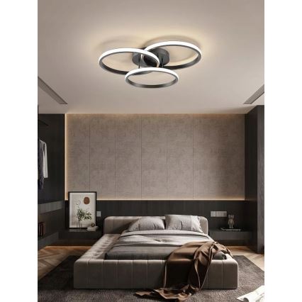 LED Plafondlamp LED/38W/230V zwart