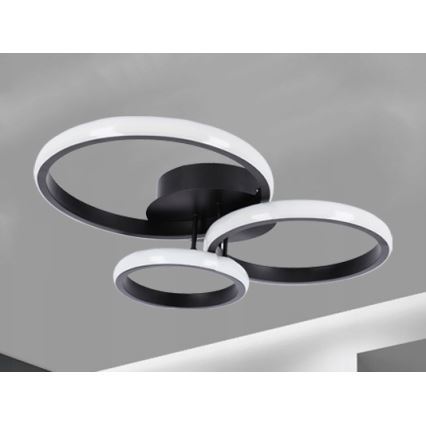 LED Plafondlamp LED/38W/230V zwart