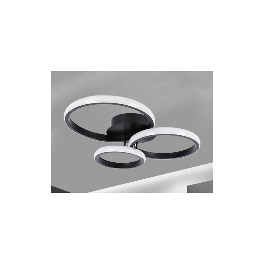 LED Plafondlamp LED/38W/230V zwart