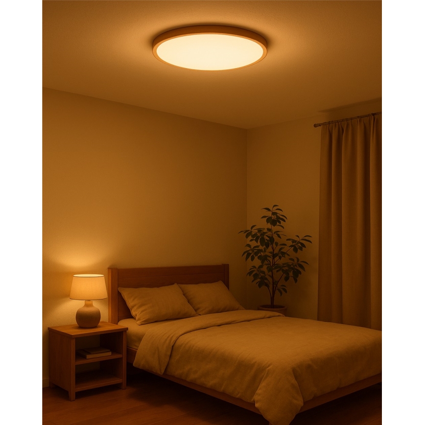 LED-plafondlamp LED/40W/230V 3000/4000/6500K Ø 50 cm beige