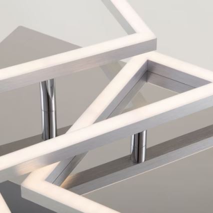 LED Plafondlamp LED/42W/230V 3000K mat chroom