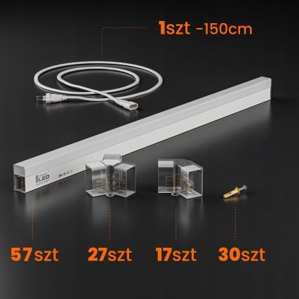 LED plafondlamp HEXAGON LED/456W/85-265V 4000K 522x298 cm CRI 90 IP54 wit