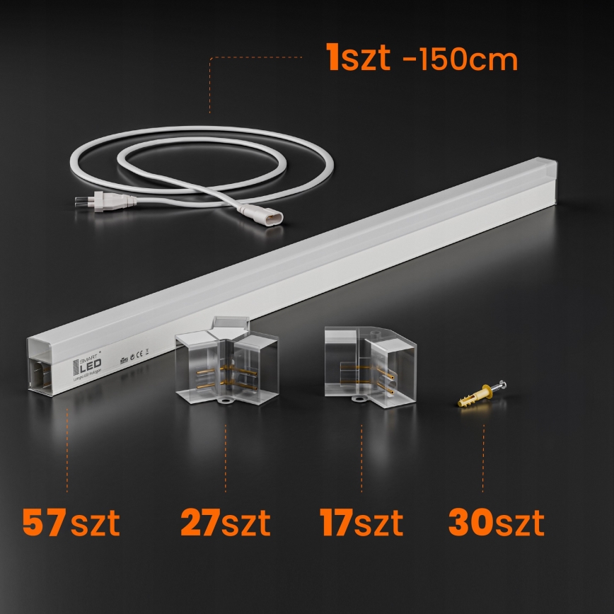 LED plafondlamp HEXAGON LED/456W/85-265V 4000K 522x298 cm CRI 90 IP54 wit