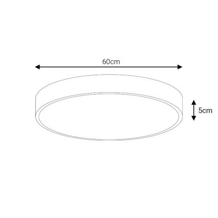 LED Plafondlamp LED/60W/230V 4000K diameter 60 cm wit