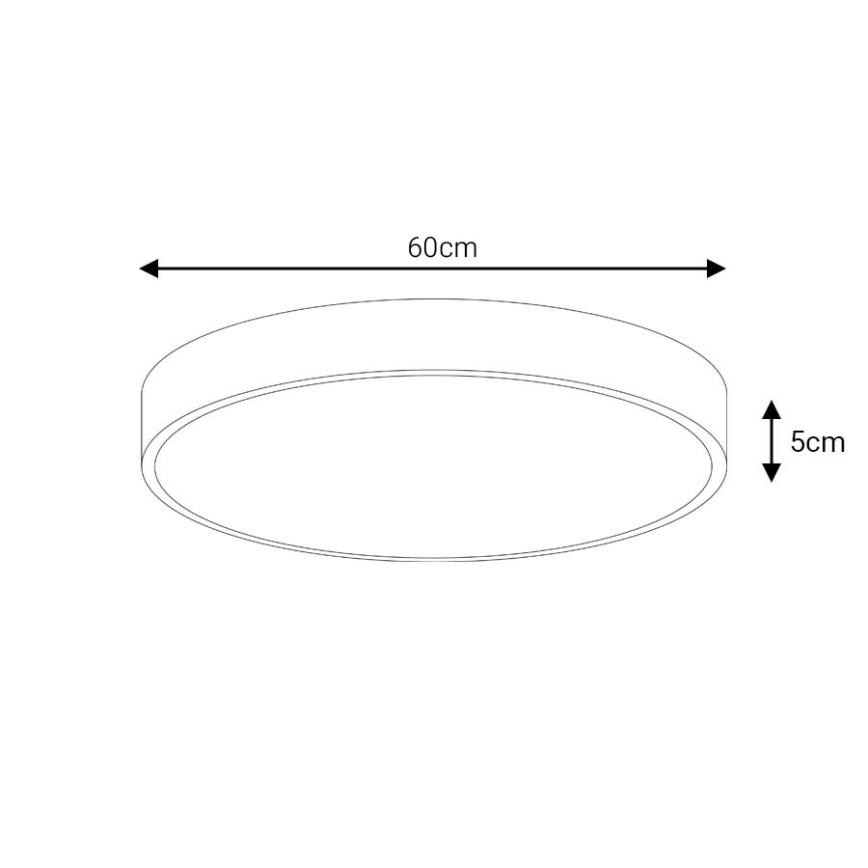 LED Plafondlamp LED/60W/230V 4000K diameter 60 cm wit