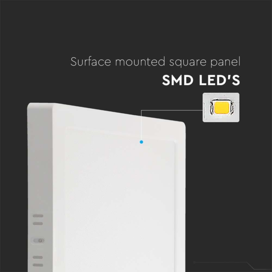 LED Plafondlamp LED/6W/230V 3000K 12x12 cm wit