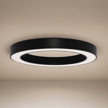 LED plafondlamp LED/80W/230V 3000/4000/6500K Ø 80 cm zwart