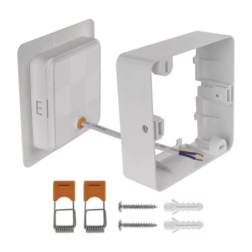 LED plafondlamp LED/9W/230V 12x12 cm wit