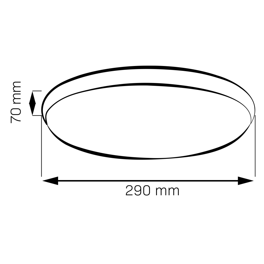 LED plafondlamp LIBRA LED/15W/230V 4000K Ø 29 cm glanzend chroom
