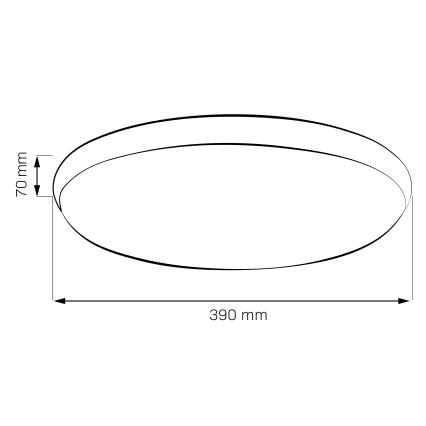 LED-plafondlamp LIBRA LED/24W/230V 4000K Ø 39 cm goud