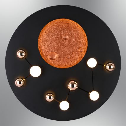 LED Plafondlamp MARS LED/58W/230V 3000K zwart