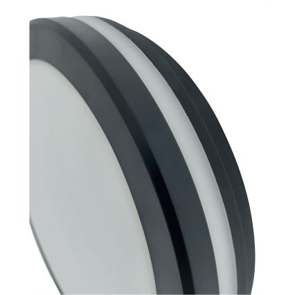 LED plafondlamp voor badkamer met bewegingssensor LED/20W/230V 3000/4000/6500K pr. 23 cm IP54 antraciet