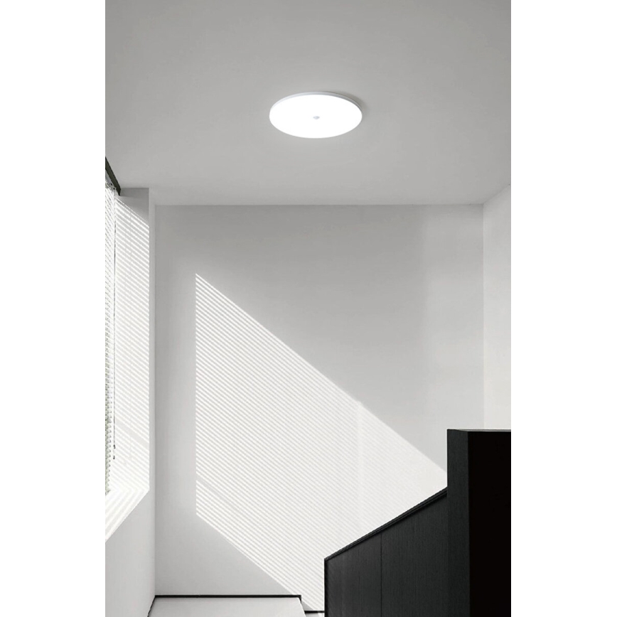 LED-plafondlamp met schemer- en bewegingssensor MORETTI LED/24W/230V pr. 30 cm IP40 6500K