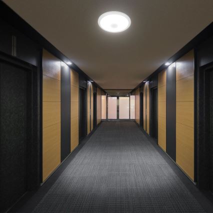LED Plafondlamp met sensor SAMSUNG CHIP LED/12W/230V 3000/4000/6000K diameter 29 cm wit