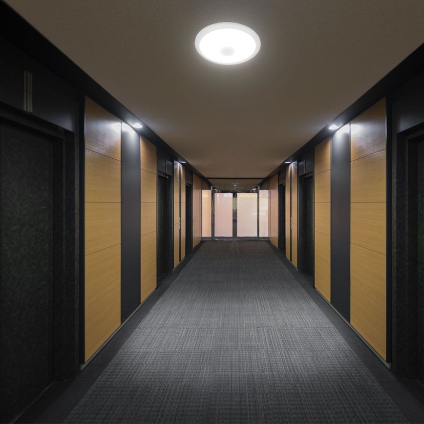 LED Plafondlamp met sensor SAMSUNG CHIP LED/12W/230V 3000/4000/6000K diameter 29 cm wit
