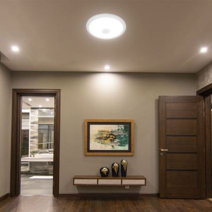 LED Plafondlamp met sensor SAMSUNG CHIP LED/12W/230V 3000/4000/6000K diameter 29 cm wit
