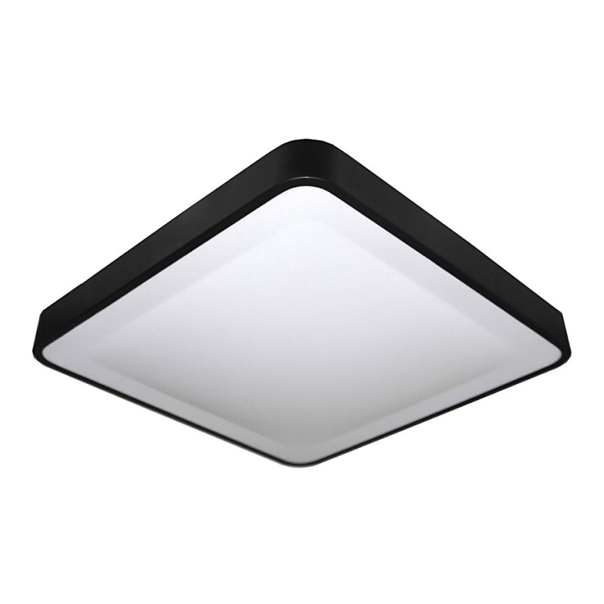 LED Plafondlamp met sensor WILTON LED/24W/230V 37,5x37,5 cm zwart
