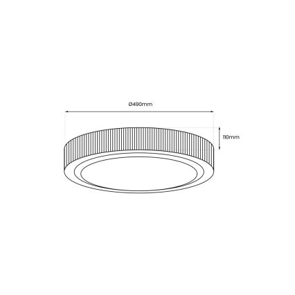 LED Plafondlamp MIRI LED/34W/230V diameter 49 cm