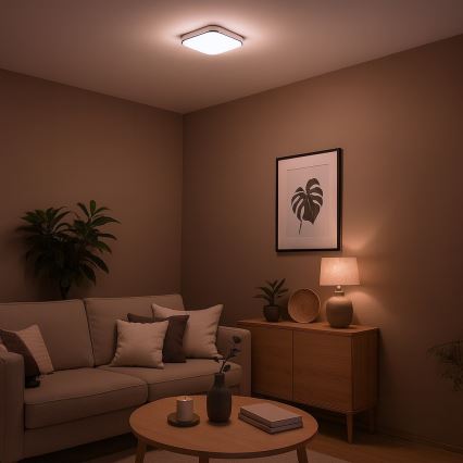 LED plafondlamp NEMO LED/11W/230V 26x26 cm glanzend chroom